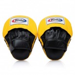 Боксерские лапы Fairtex (FMV-9 black/yellow)